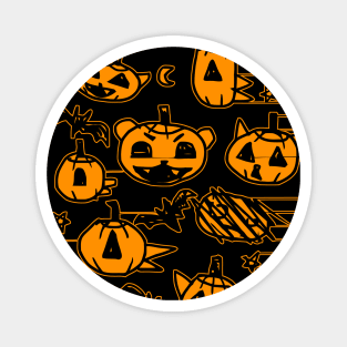 Night in the Woods Halloween Pumpkins Magnet